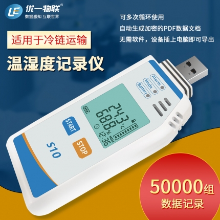 U1-S10-TH PDF多次性溫濕度記錄儀